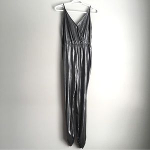 Metallic Silver Jumpsuit